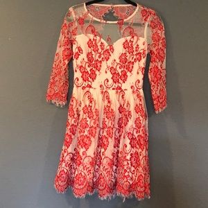 Gorgeous red lace dress